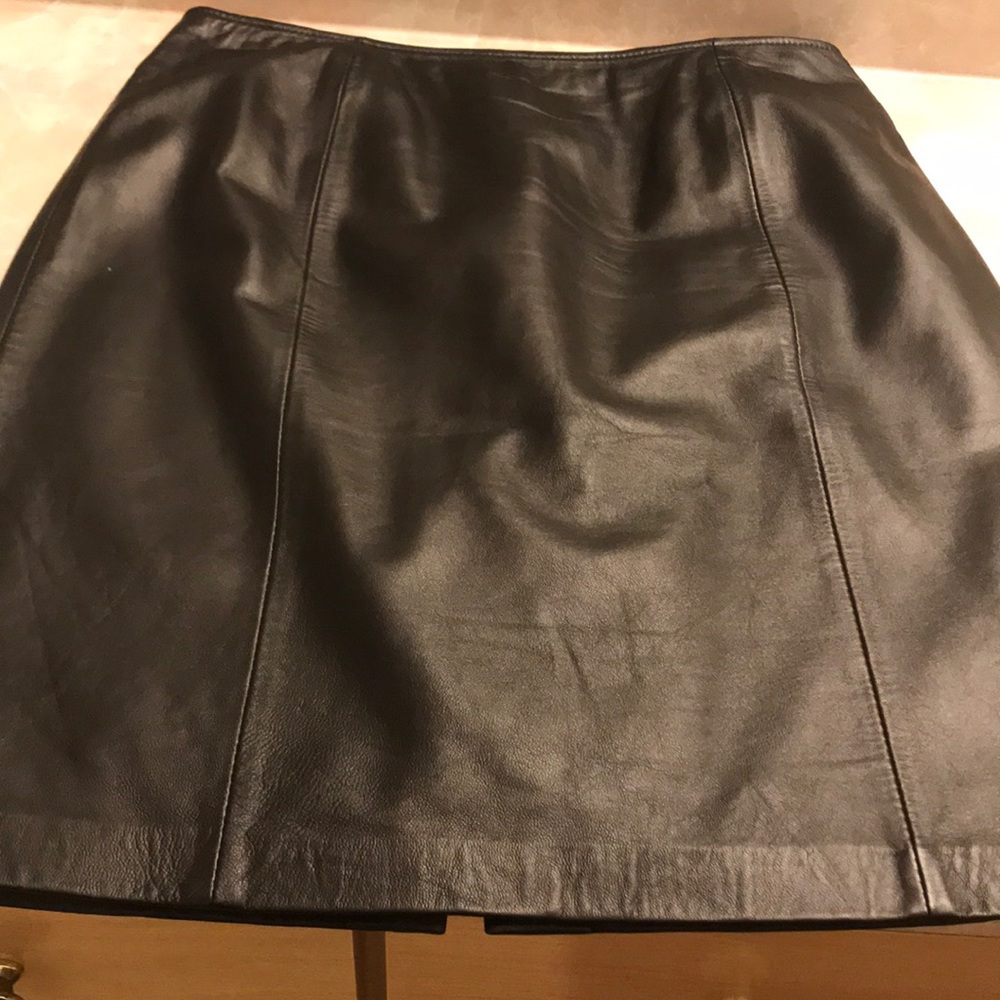 Lambskin Leather Skirt